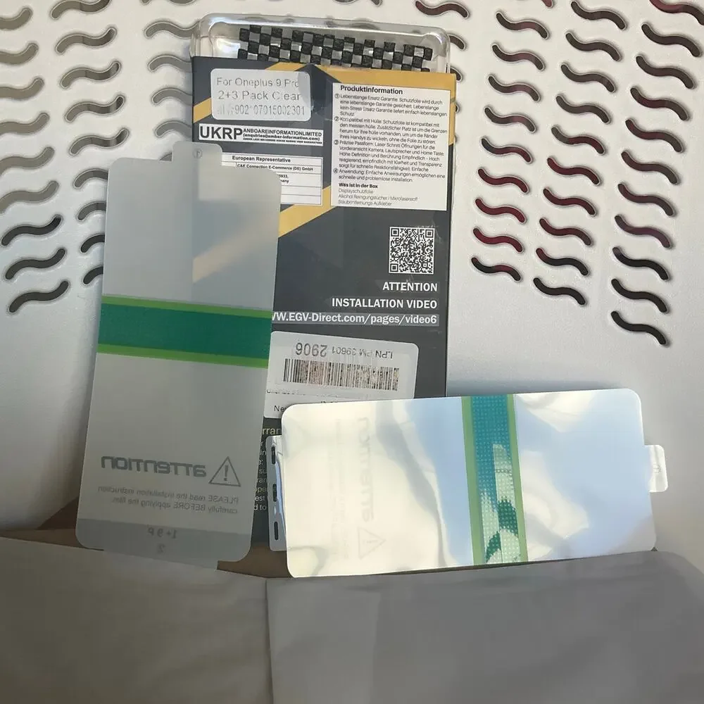 2 Packs Clear Screen Protectors for OnePlus 9 Pro